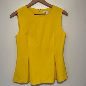 Diane Von Furstenberg Women’s Mallorie Top 4 - Yellow